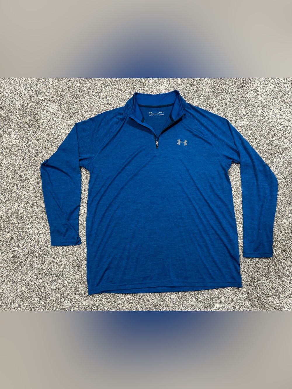 Under Armour Men's Dark Teal / Blue Half-Zip Pullover size L Loose